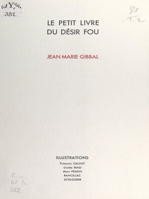 cover image of Le petit livre du désir fou
